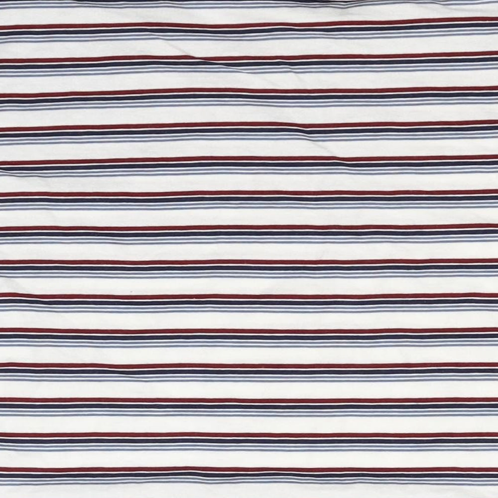 Pull&Bear Womens Red Striped  Basic T-Shirt Size XS