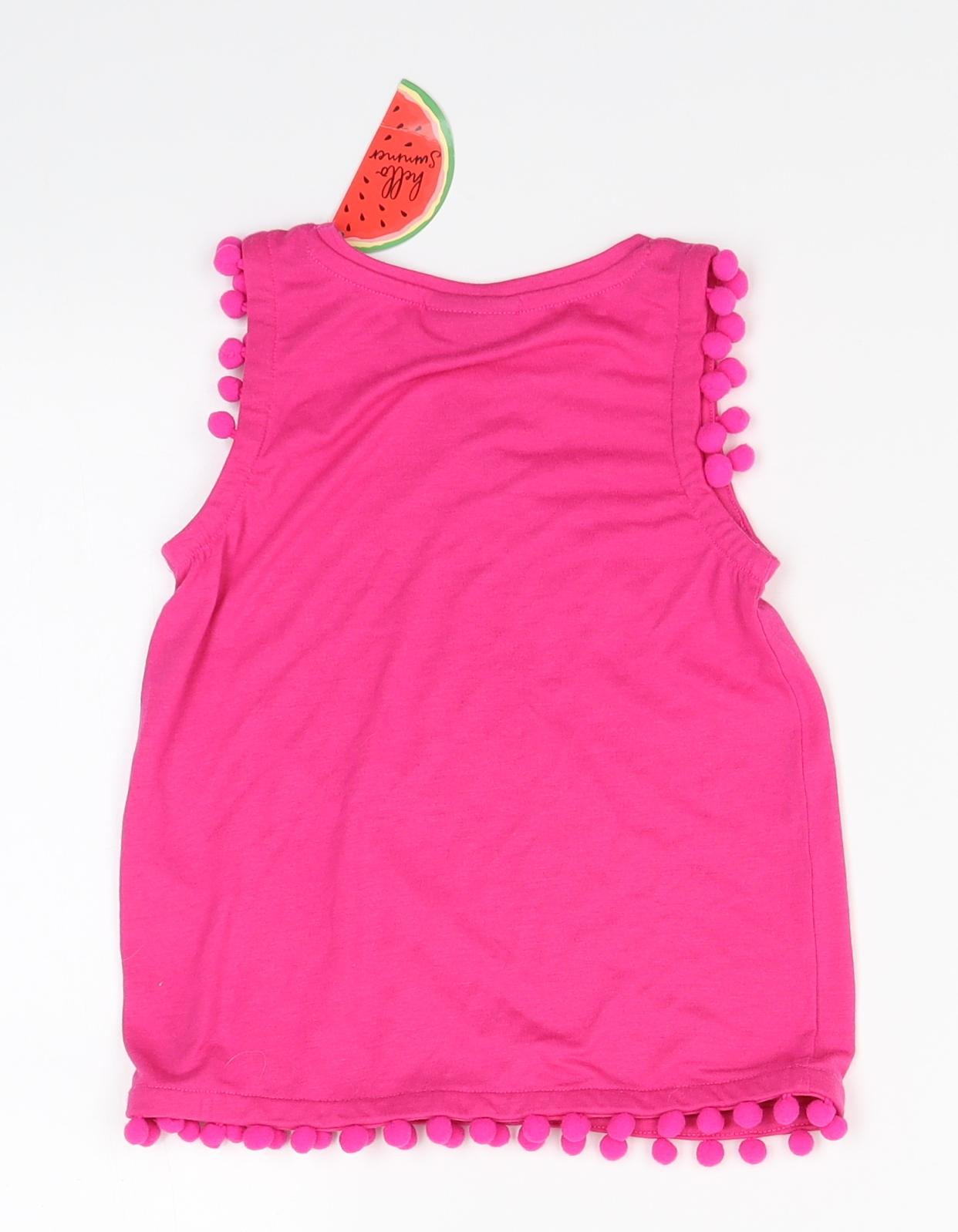 Matalan Girls Pink   Basic Tank Size 5 Years