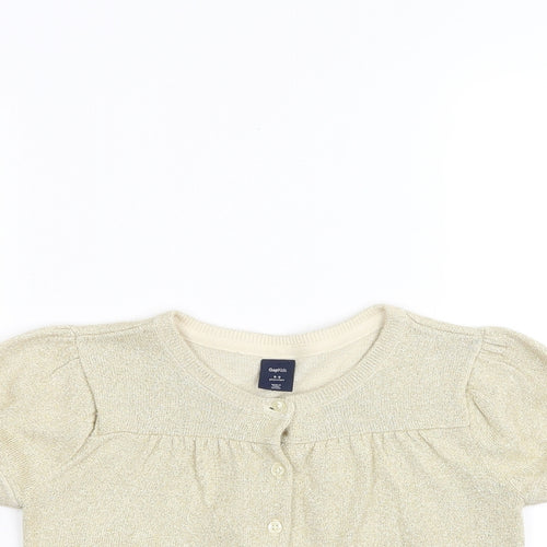 Gap Girls White   Cardigan Jumper Size 8-9 Years