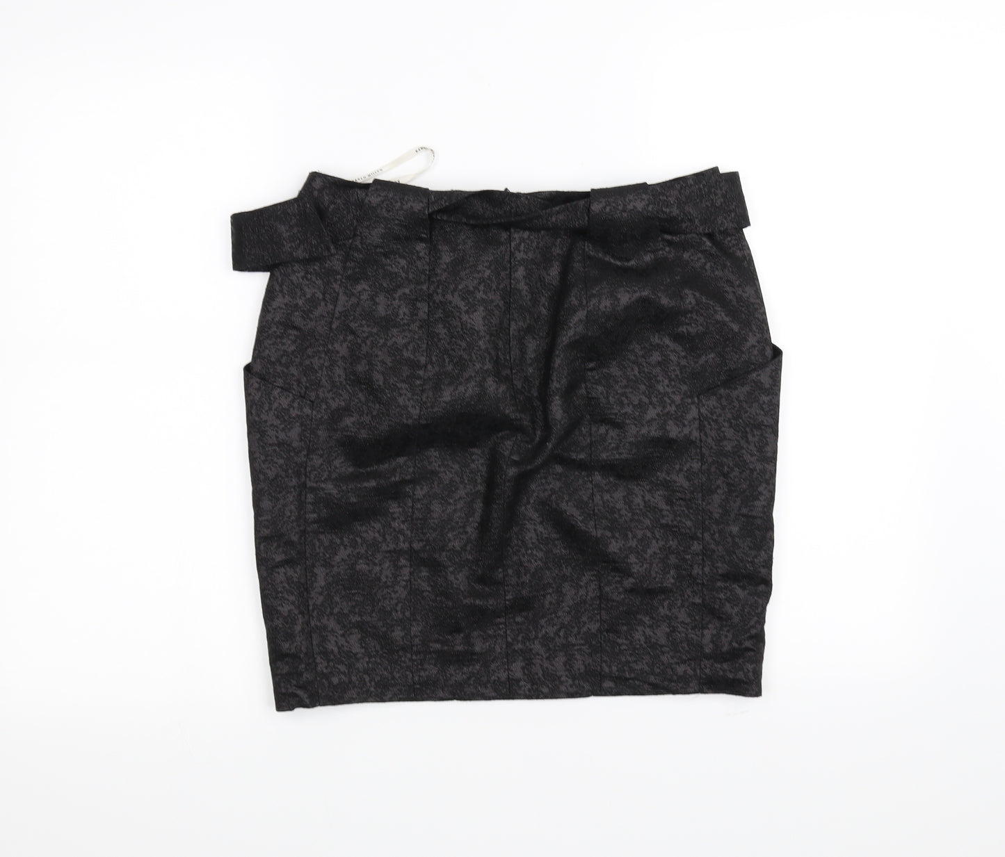 Karen Millen Womens Black   A-Line Skirt Size 10  - Belted