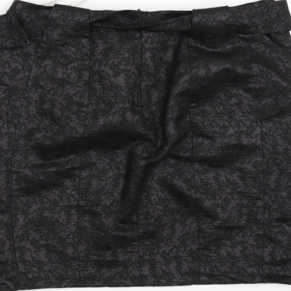 Karen Millen Womens Black   A-Line Skirt Size 10  - Belted