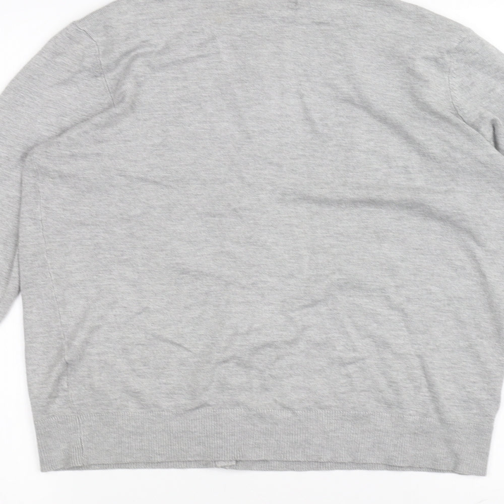DEBINHAMS Womens Grey  Knit Cardigan Jumper Size 14