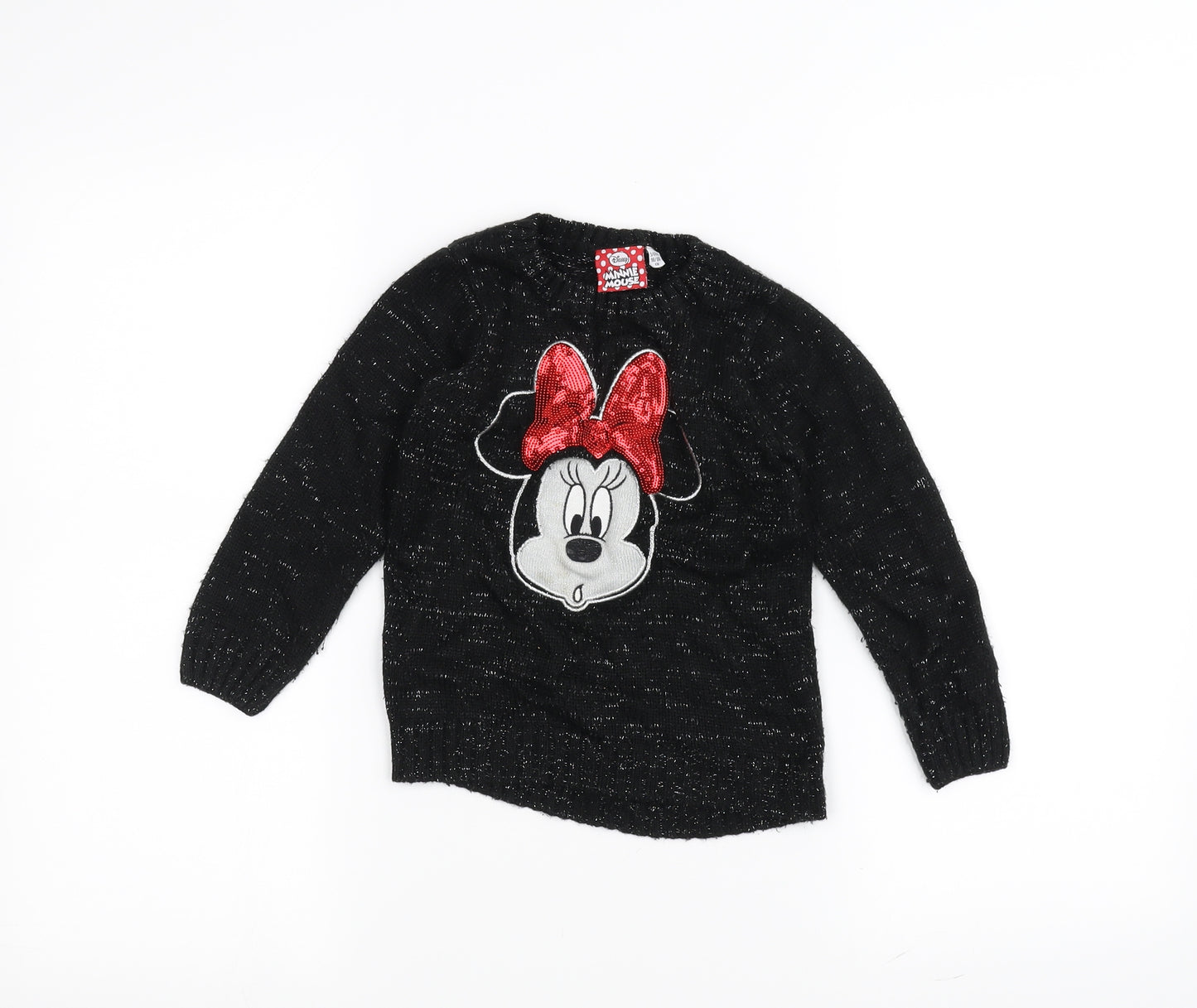 Disney Girls Black   Pullover Jumper Size 3-4 Years  - Disney