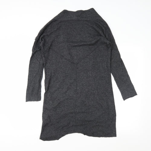 Preworn Womens Grey   Wrap Jumper Size 10