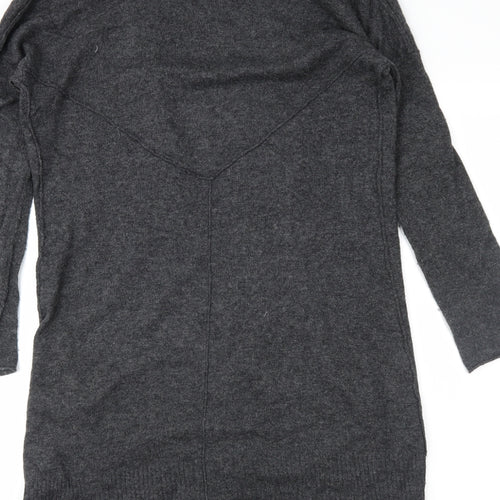 Preworn Womens Grey   Wrap Jumper Size 10