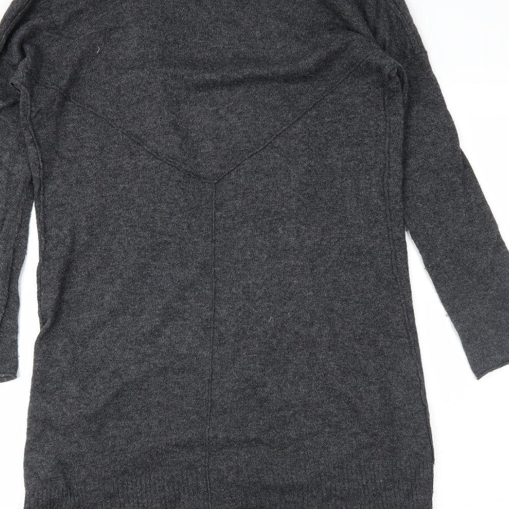 Preworn Womens Grey   Wrap Jumper Size 10