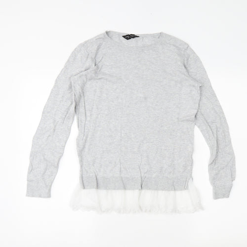 Dorothy Perkins Womens Grey   Tunic Jumper Size 6
