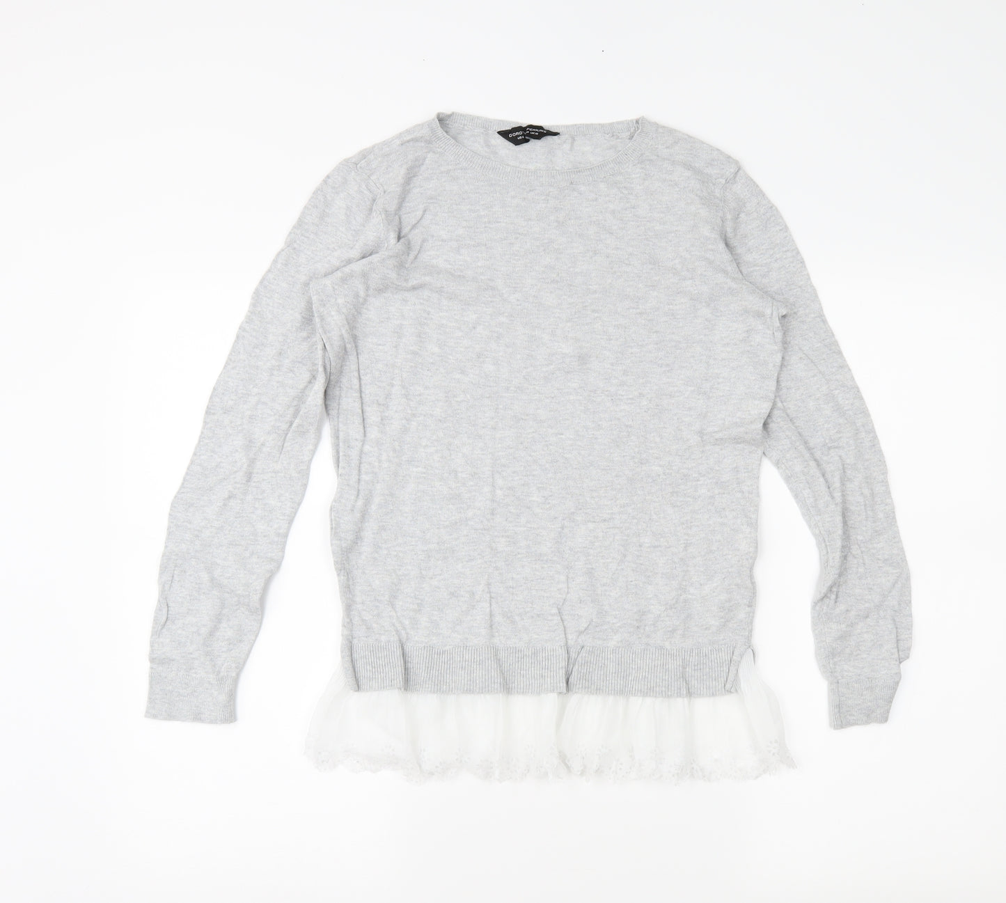 Dorothy Perkins Womens Grey   Tunic Jumper Size 6