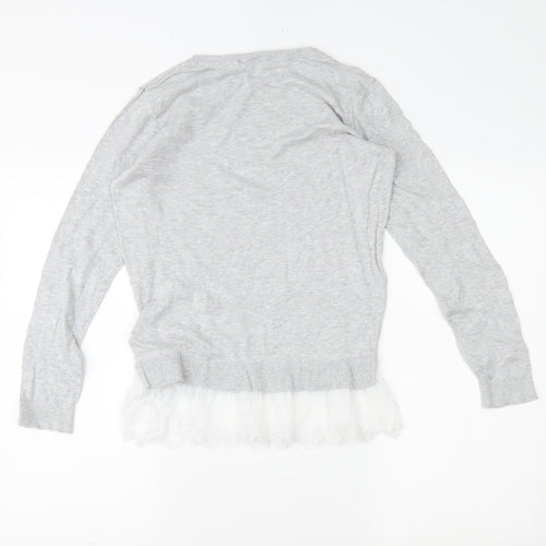 Dorothy Perkins Womens Grey   Tunic Jumper Size 6