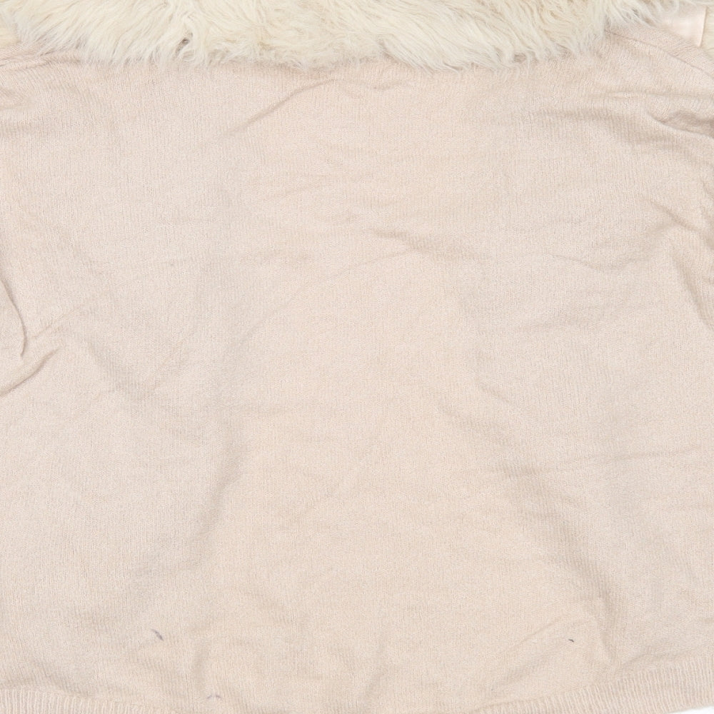 River Island Girls Pink   Wrap Jumper Size 9-10 Years