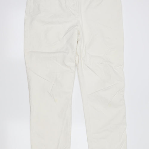 Preworn Womens Ivory   Straight Jeans Size 18 L28 in