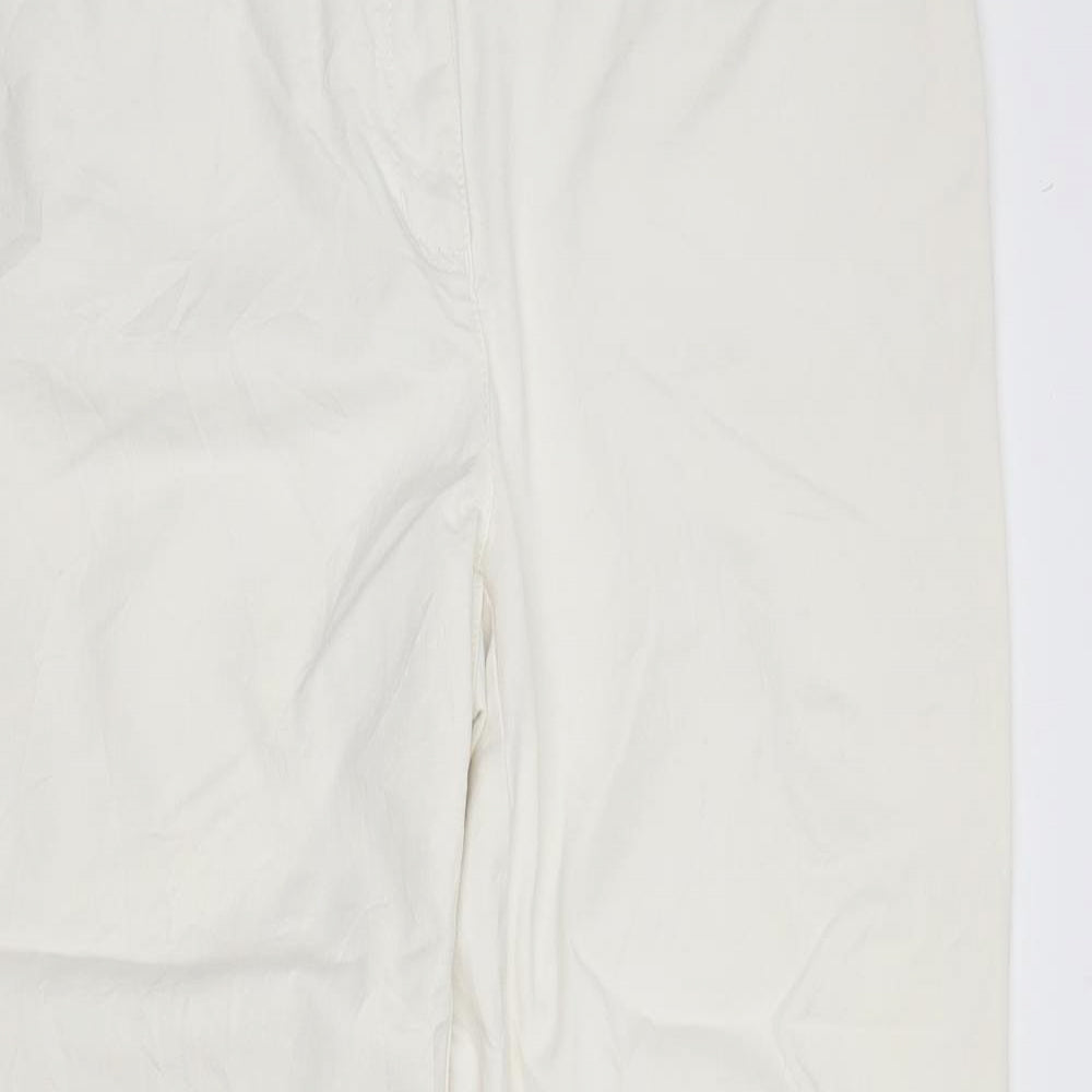 Preworn Womens Ivory   Straight Jeans Size 18 L28 in
