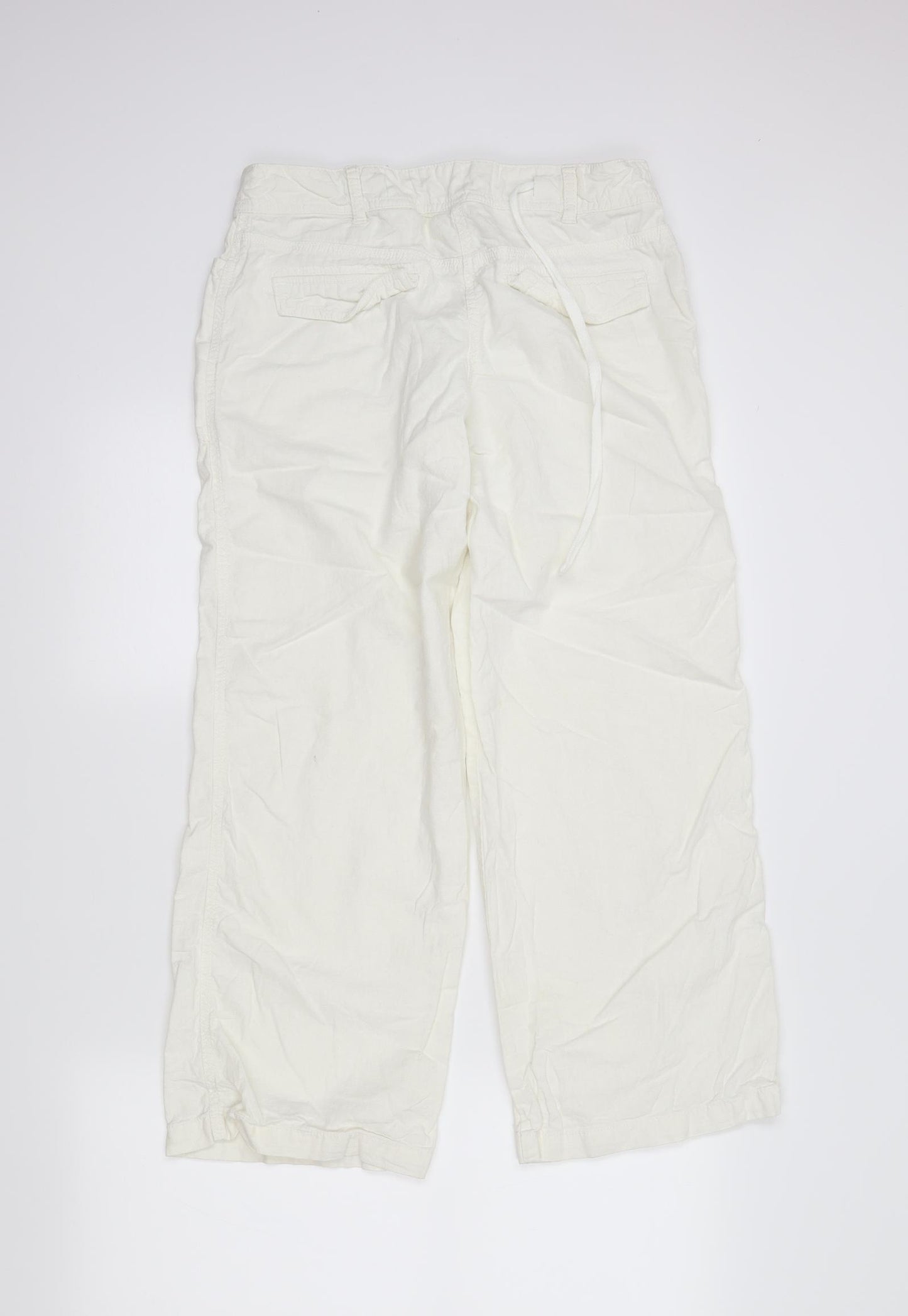 NEXT Womens Ivory   Trousers  Size 10 L27 in