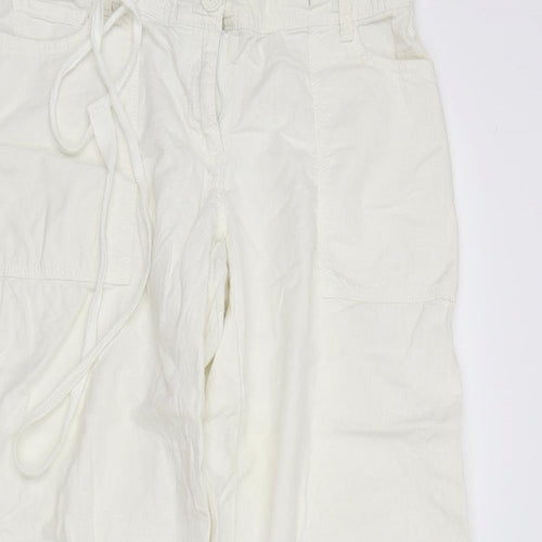 NEXT Womens Ivory   Trousers  Size 10 L27 in