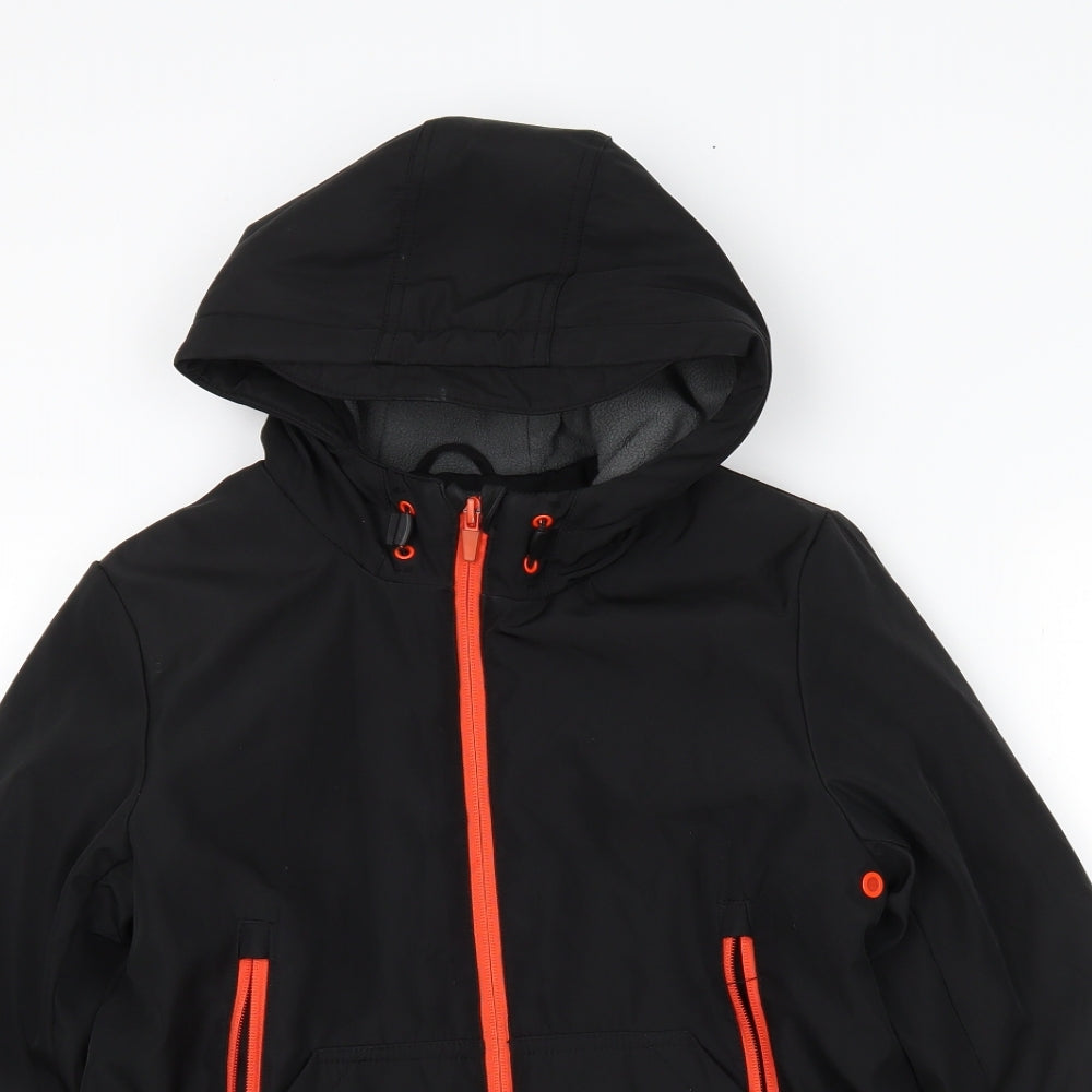 george  Boys Black   Rain Coat Coat Size 8-9 Years
