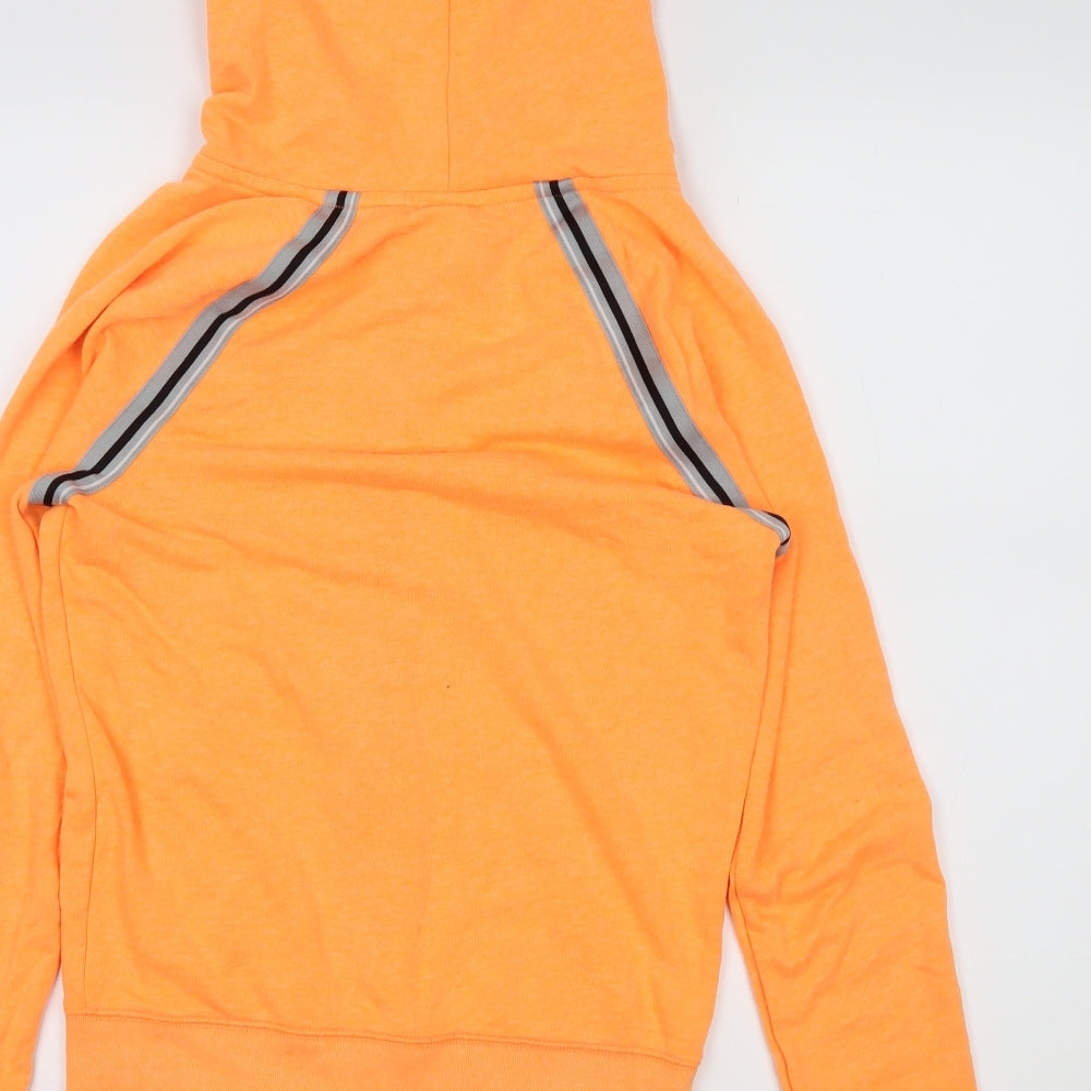 PINK Womens Orange   Full Zip Hoodie Size XS