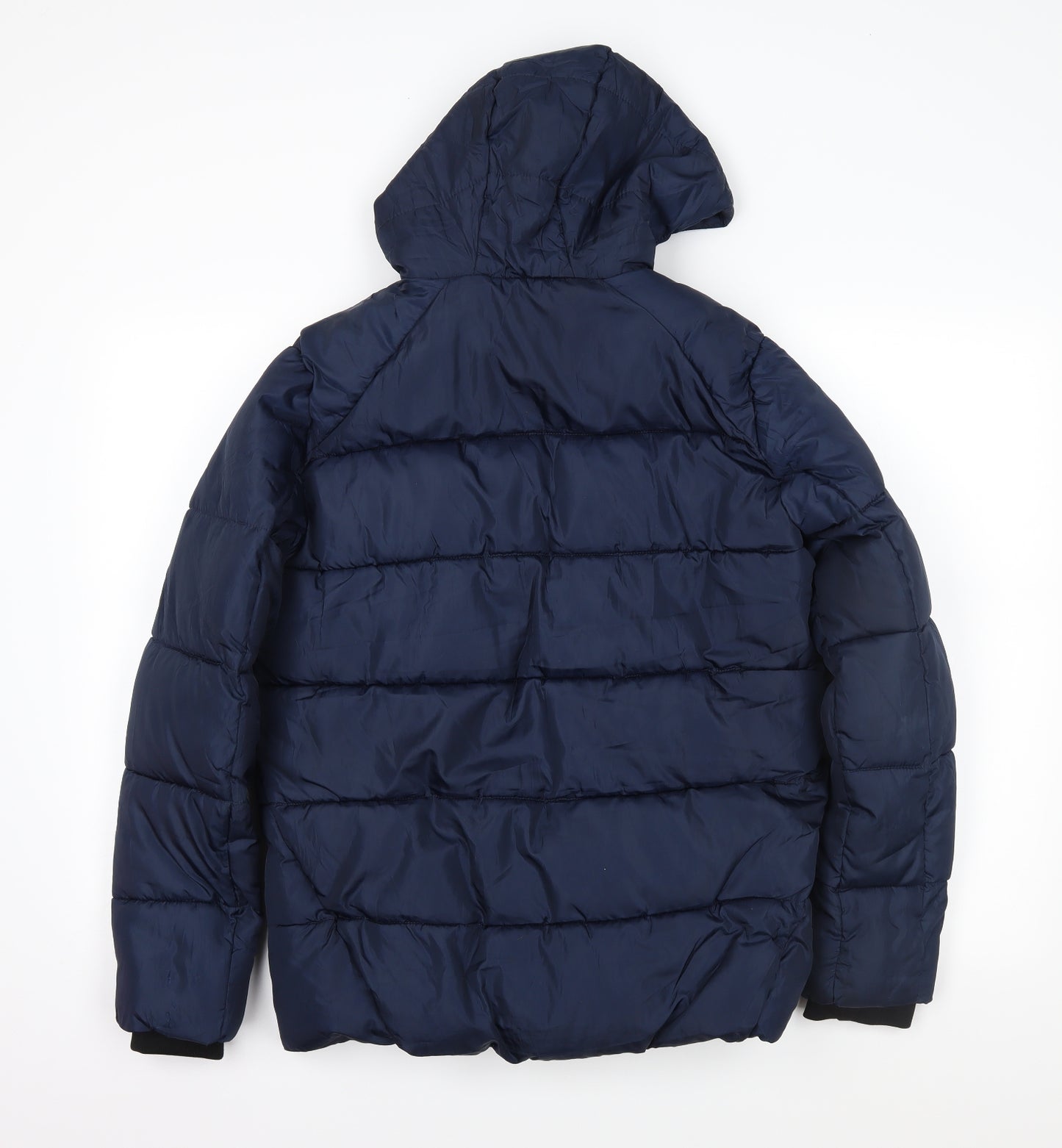 M&S Boys Blue   Puffer Jacket Coat Size 13-14 Years
