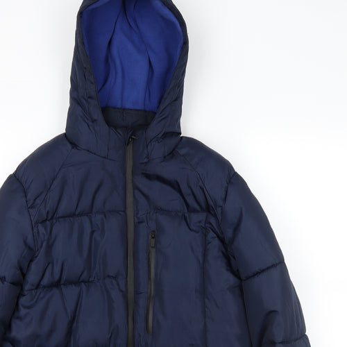 M&S Boys Blue   Puffer Jacket Coat Size 13-14 Years