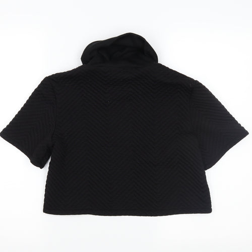 Miss Guided Womens Black   Pullover Jumper Size 6  - cropped