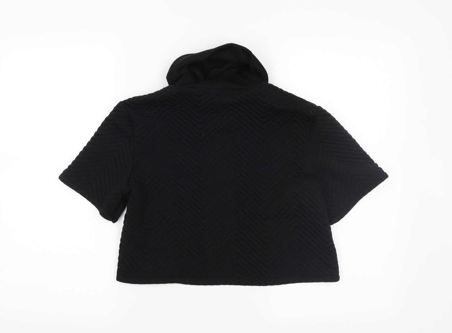 Miss Guided Womens Black   Pullover Jumper Size 6  - cropped