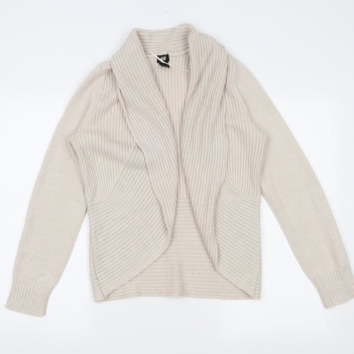 H&M Womens Beige   Wrap Jumper Size M