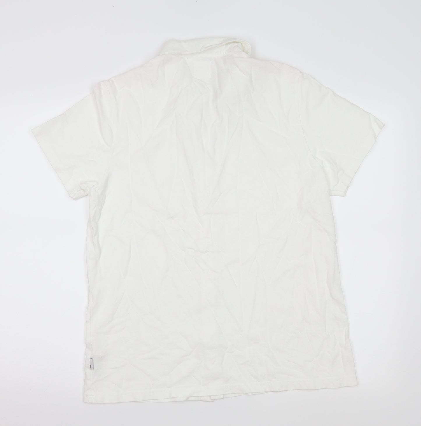 Burton Menswear Mens Ivory    Button-Up Size L