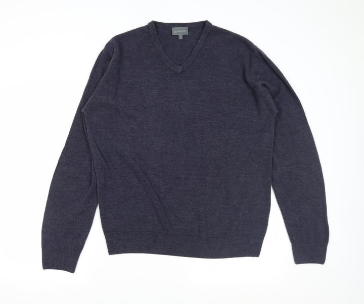 Kingston Mens Blue Pullover Jumper Size L