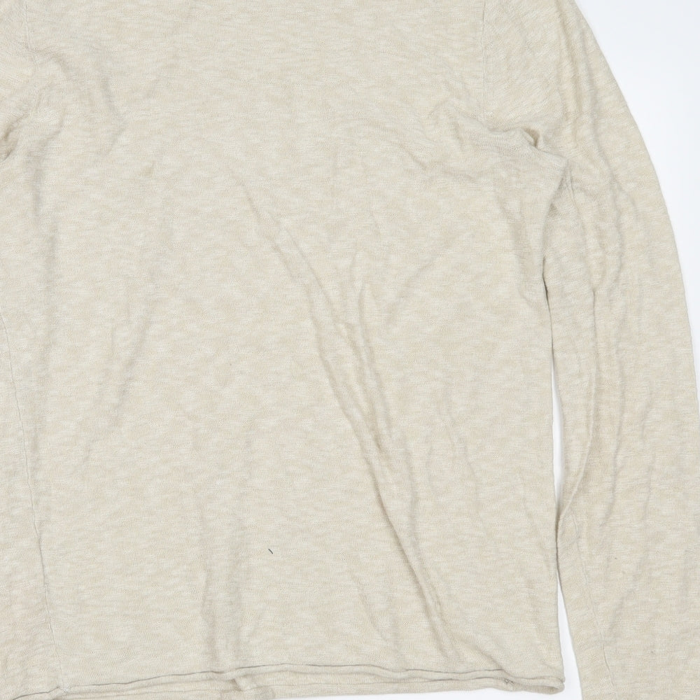 ONLY & SONS Womens Beige   Pullover Jumper Size L