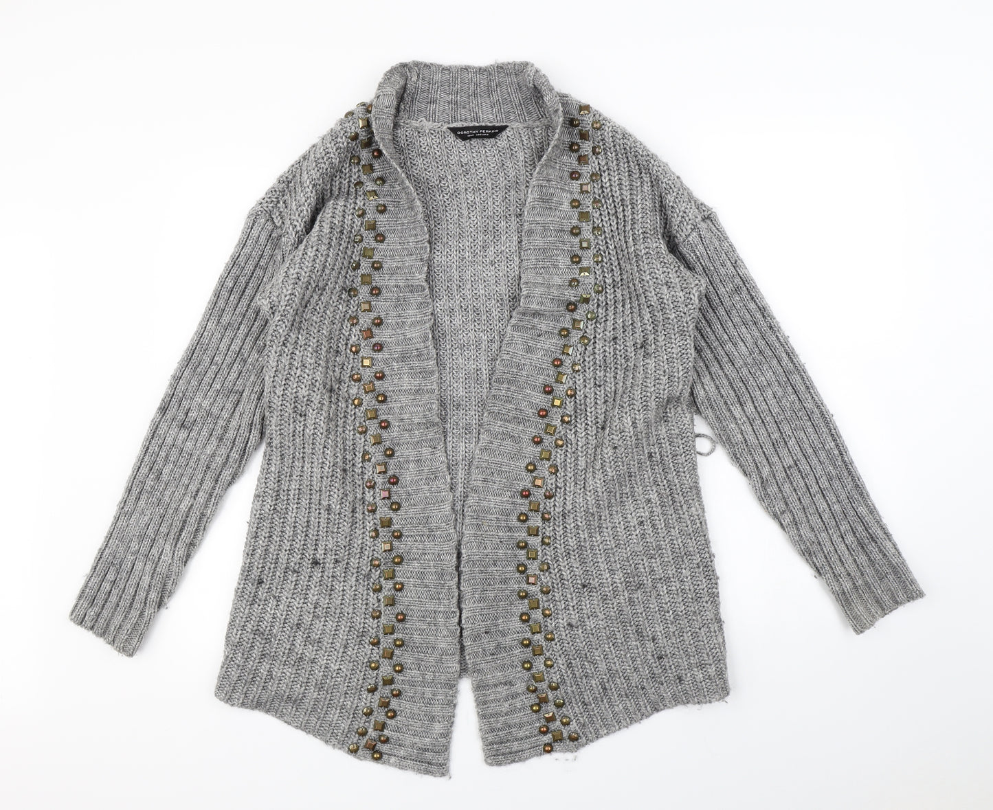 Dorothy Perkins Womens Grey   Cardigan Jumper Size 12
