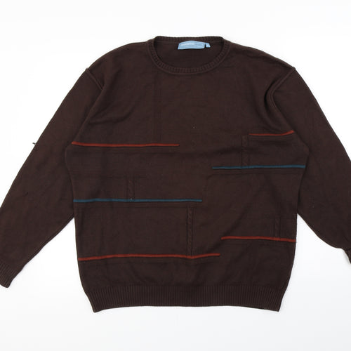 Greenwood Mens Brown   Pullover Jumper Size M