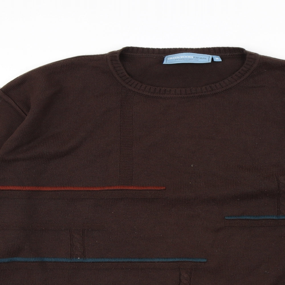 Greenwood Mens Brown   Pullover Jumper Size M