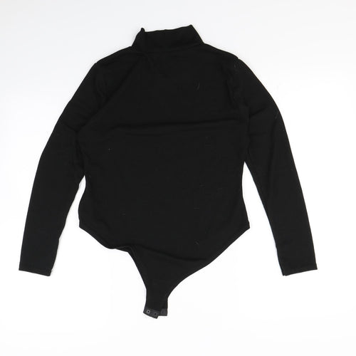 Boohoo Womens Black   Bodysuit One-Piece Size 16