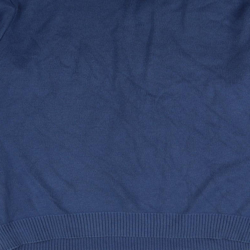 EWM Mens Blue Plaid  Pullover Jumper Size M