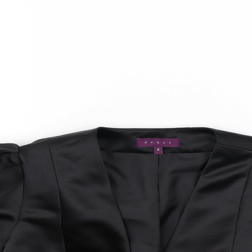 Debut Womens Black   Jacket  Size 8