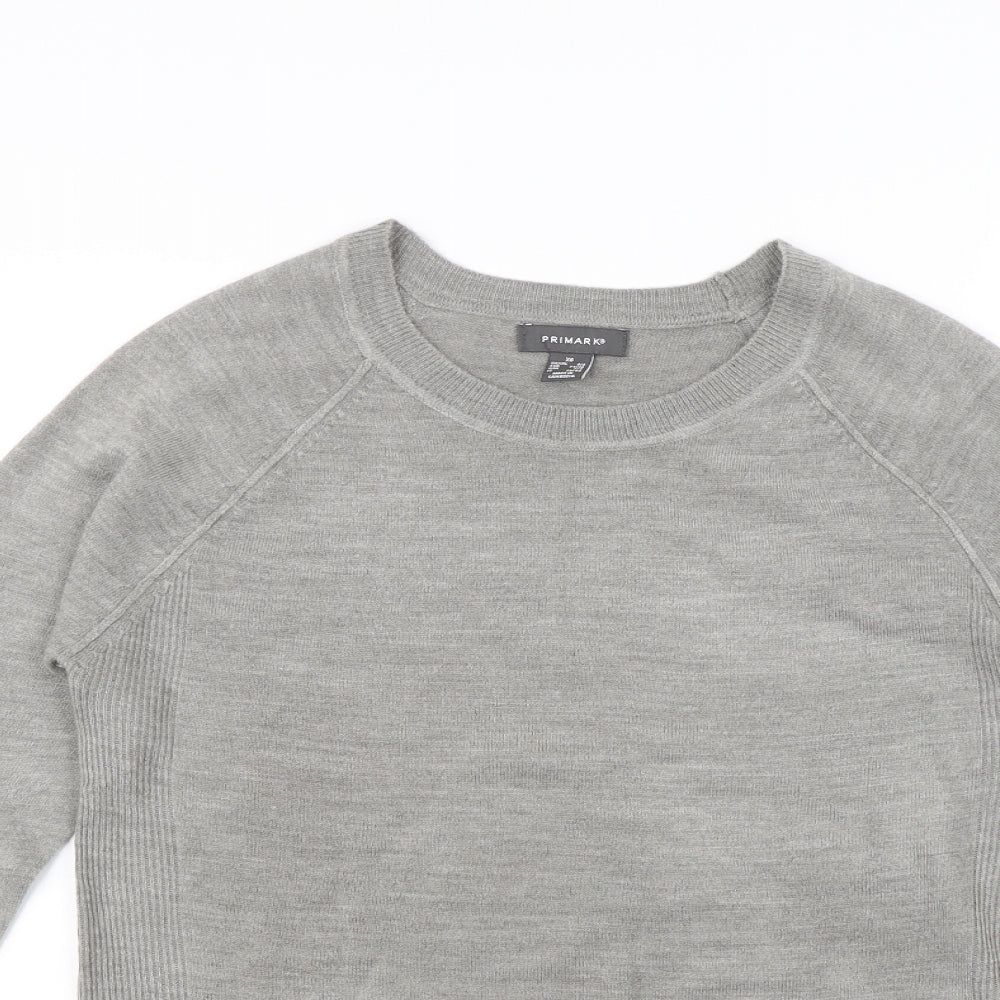 Primark Womens Grey   Pullover Sweatshirt Size XS