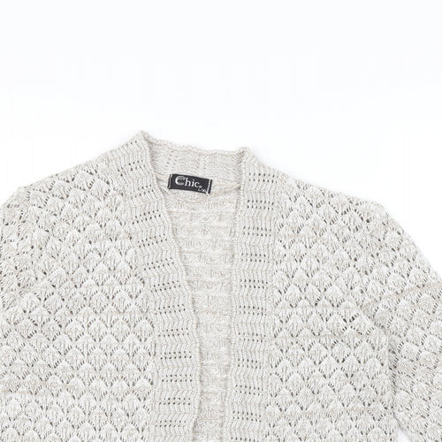 CHIC Womens Beige   Cardigan Jumper Size XL