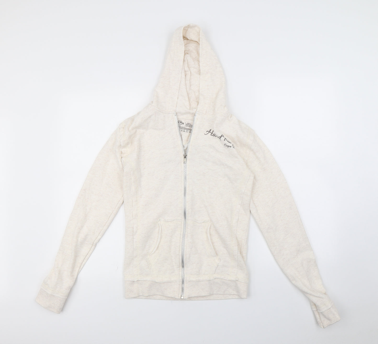 Primark Womens Beige   Full Zip Hoodie Size S