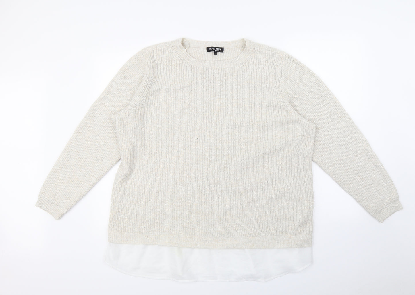 Debenhams Womens Beige   Pullover Jumper Size 22