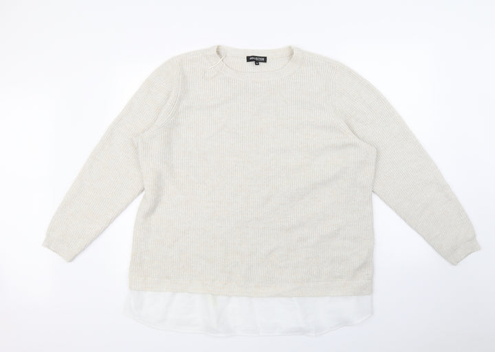 Debenhams Womens Beige Pullover Jumper Size 22