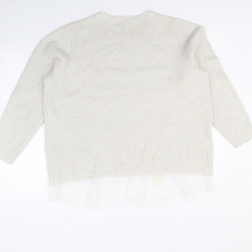 Debenhams Womens Beige   Pullover Jumper Size 22