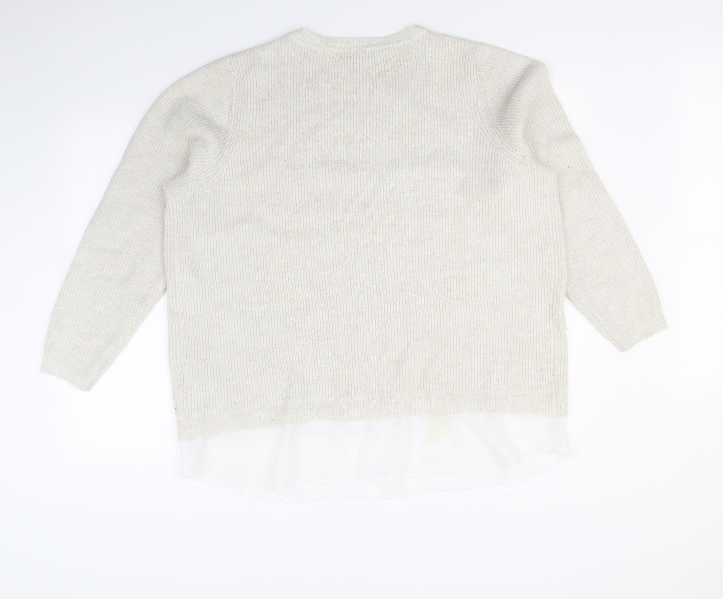 Debenhams Womens Beige   Pullover Jumper Size 22
