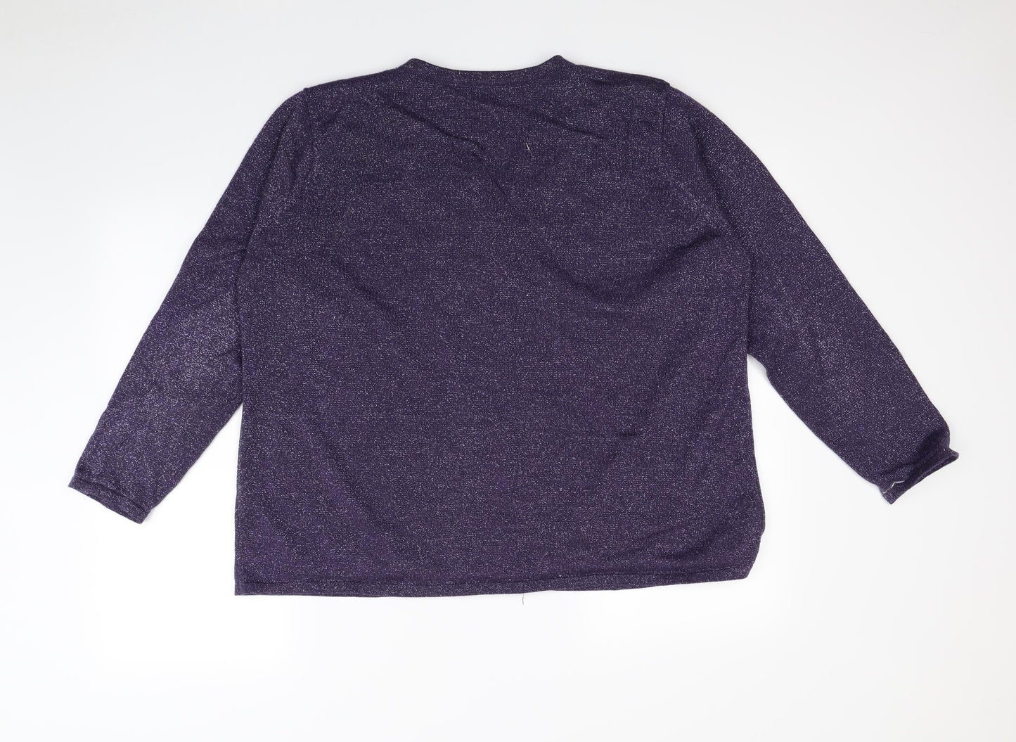 bm  Womens Purple   Cardigan Jumper Size XL