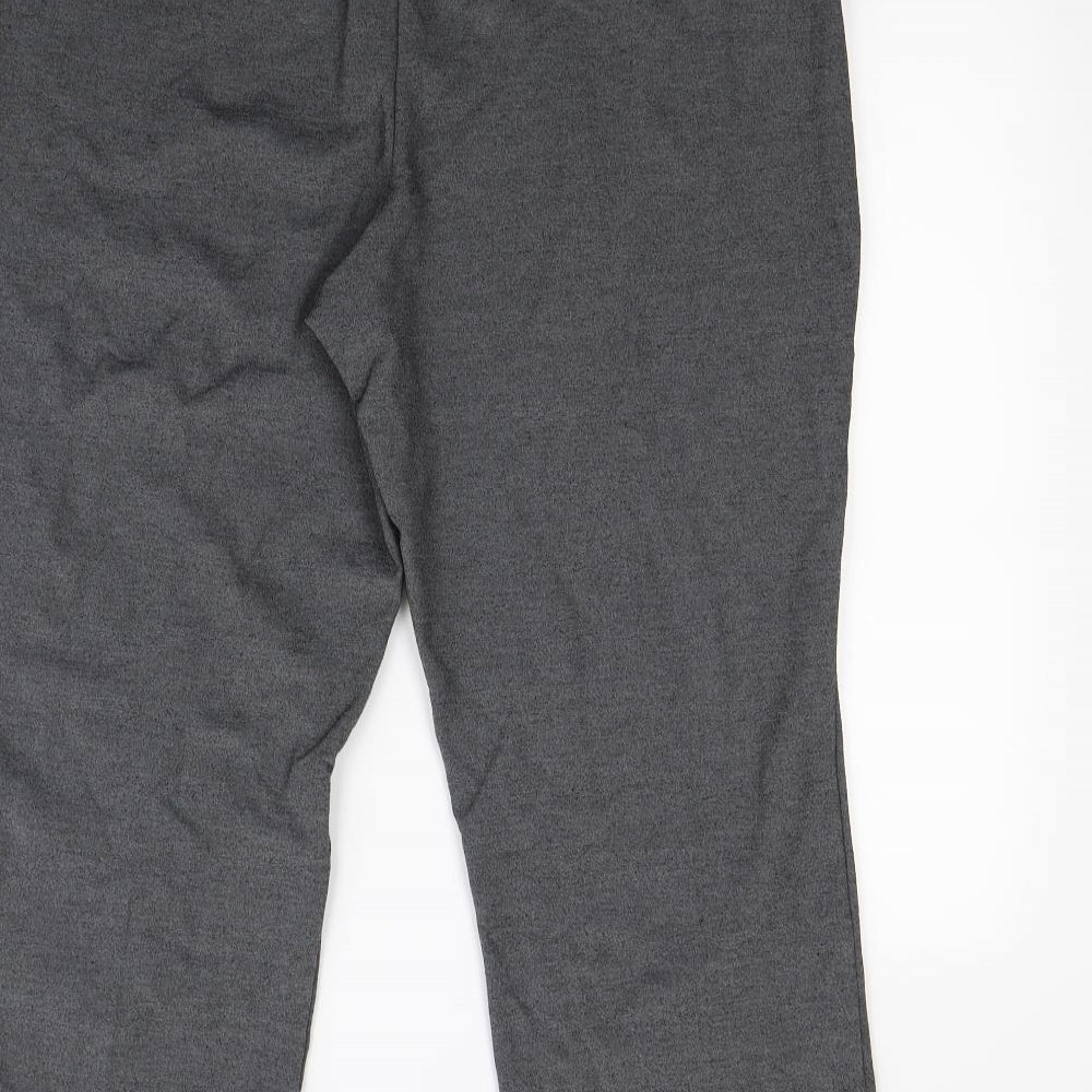 Preworn Womens Grey   Dress Pants Trousers Size 16 L24 in