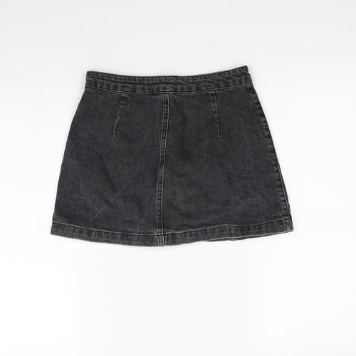 Topshop Womens Grey   Mini Skirt Size 6
