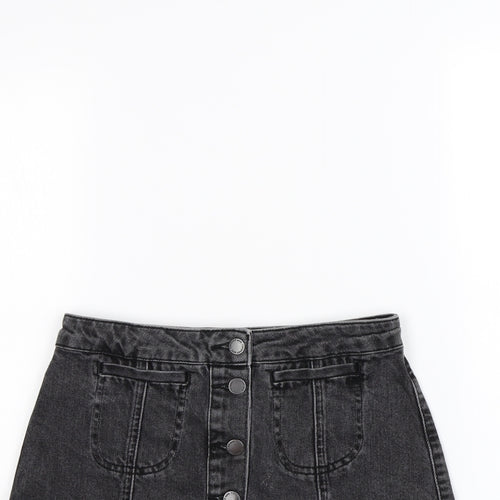 Topshop Womens Grey   Mini Skirt Size 6