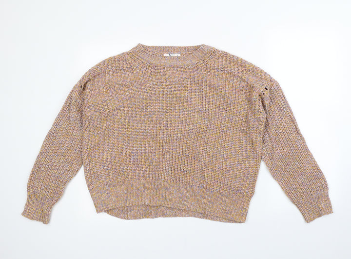 TU Womens Multicoloured Herringbone  Pullover Jumper Size L