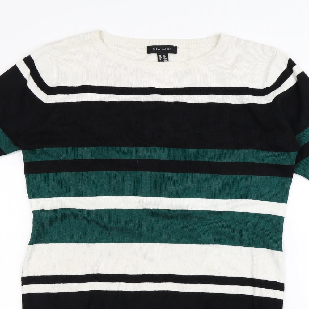 New Look Womens Multicoloured Striped  Jumper Dress  Size 16