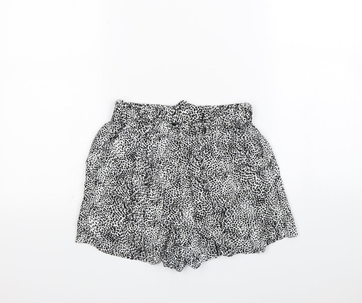 Primark Womens White Spotted  Bermuda Shorts Size 8