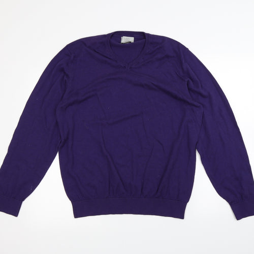 M&S Mens Purple   Pullover Jumper Size 2XL