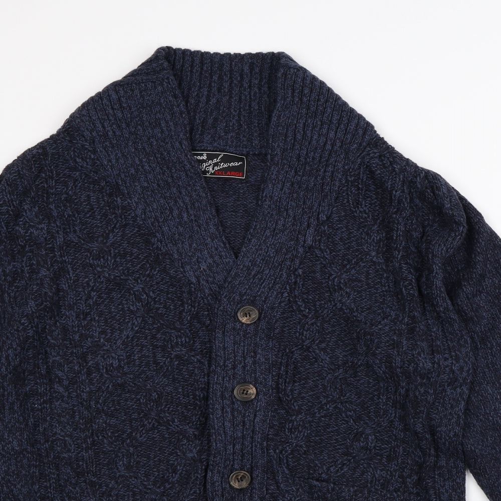 urban  Mens Blue   Cardigan Jumper Size 2XL